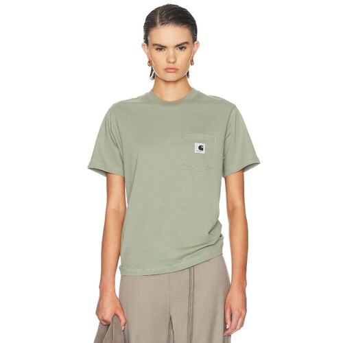 Carhartt WIP灰绿色上衣口袋极简风秋冬新品短袖T恤REVOLVE