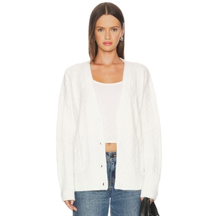 [冬季新品]MORE TO COME基础款绞花针织开衫毛衣REVOLVE冬季保暖