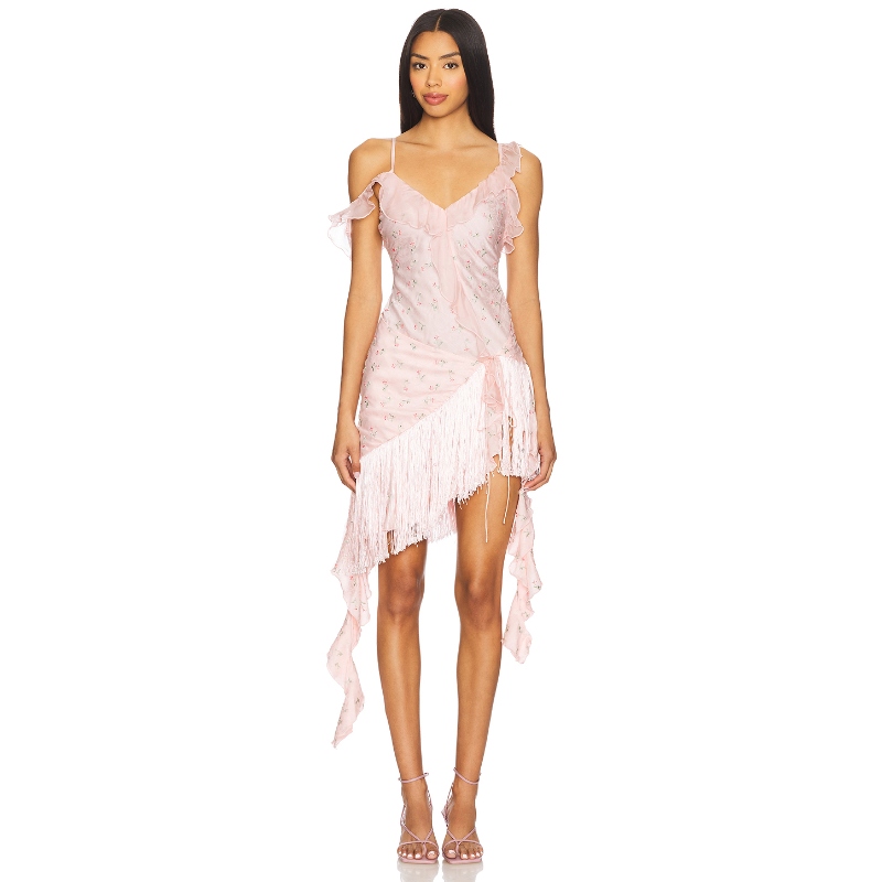 For Love & Lemons 爱柠檬 RASPBERRY ROSE 连衣裙 粉色REVOLVE小