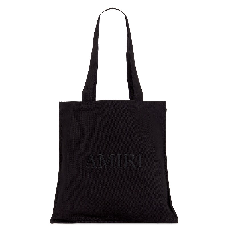 Amiri黑色帆布极简风早秋新品大容量通勤手提包百搭REVOLVE