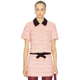 Club y2k辣妹风REVOLVE小众新款 LEO 粉色 上装 Maude