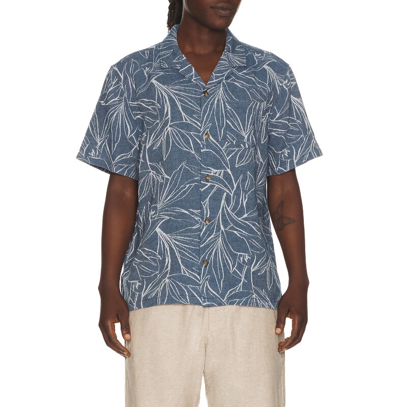 Marine Layer JACQUARD LINEN 度假衬衫 26早秋新品 revolve小众