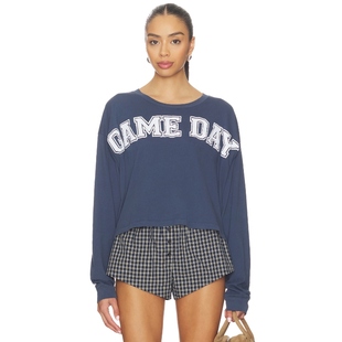 Long y2k辣 Day Navy Top Sleeve Greet ＆ Meet Game DAYDREAMER