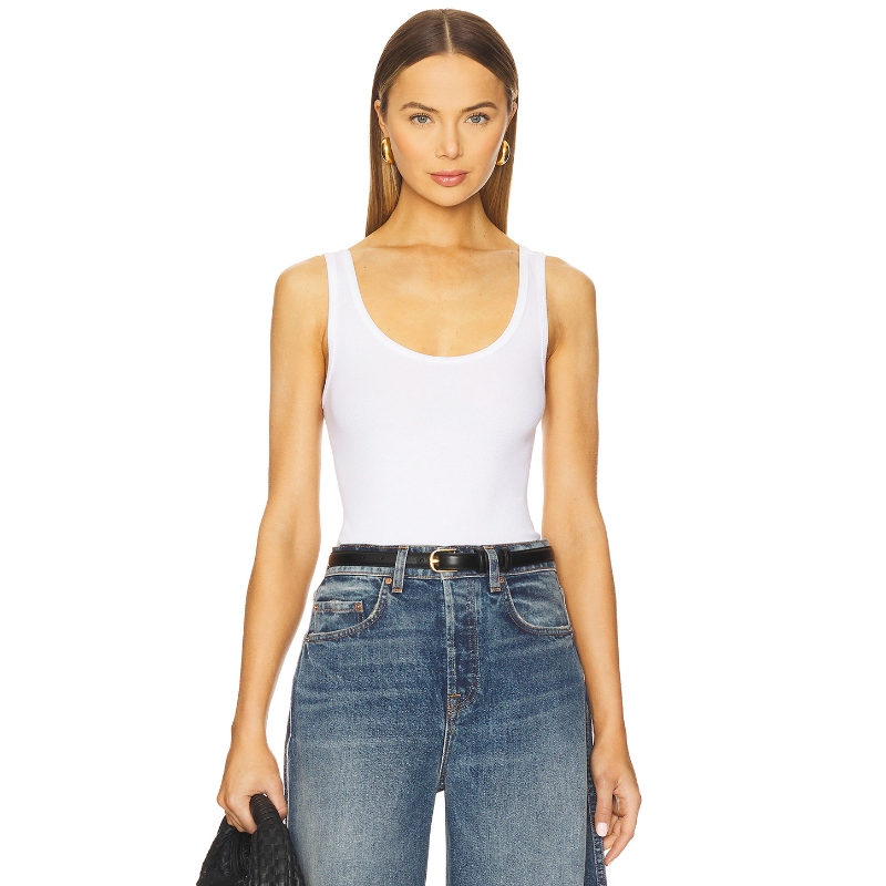 GRLFRND ESSENTIAL TANK 背心 白色 y2k辣妹风REVOLVE小众新款