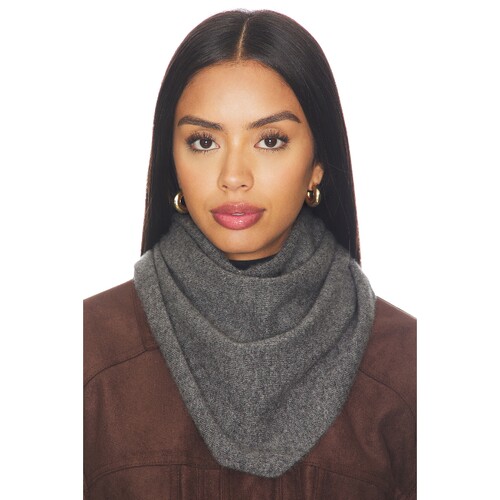 White & Warren Cashmere Neckerchief  灰色 秋冬新品REVOLVE