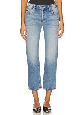 MOTHER LIL PETITE MID RISE HIKER HOVER 紧身裤 蓝色 美式复古