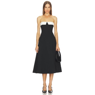 LOBA NATALIE 裙子 黑色REVOLVE小众新款