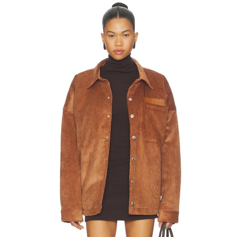 GCDS 外套式衬衫 干邑白兰地色 美式休闲风REVOLVE小众新款