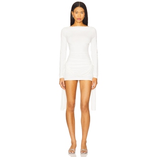 [春季新品]LIONESS 连衣裙白色静奢风简约修身短裙性感REVOLVE