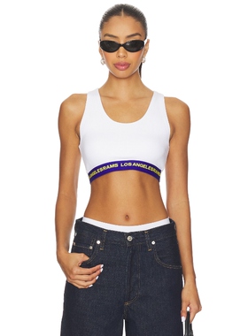 Terez RAMS 运动胸罩 白色REVOLVE小众新款