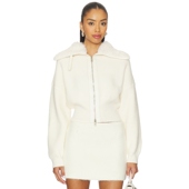 春季 REVOLVE小众冬季 新品 RUBY 象牙白羊毛衫 Bubish 开衫 保暖