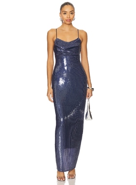 Line & Dot OLLI 长裙 蓝色REVOLVE小众新款