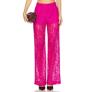 [冬季新品] L'AGENCE 粉色休闲裤REVOLVE小众新款