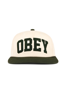 [春季新品]Obey COLLEGIATE 后扣帽 奶油色REVOLVE小众