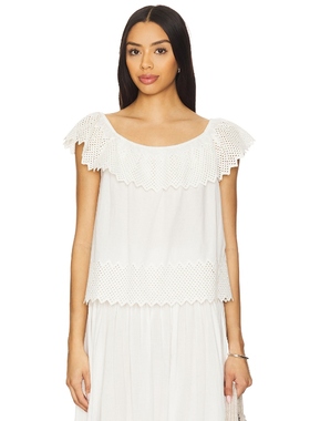 The Great 无袖上装 白色 y2k辣妹风REVOLVE