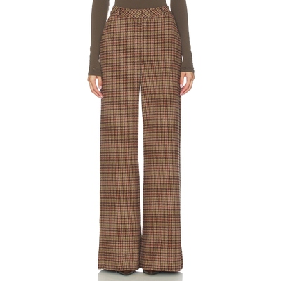 L'AGENCE PILAR 阔腿 棕色REVOLVE小众新款