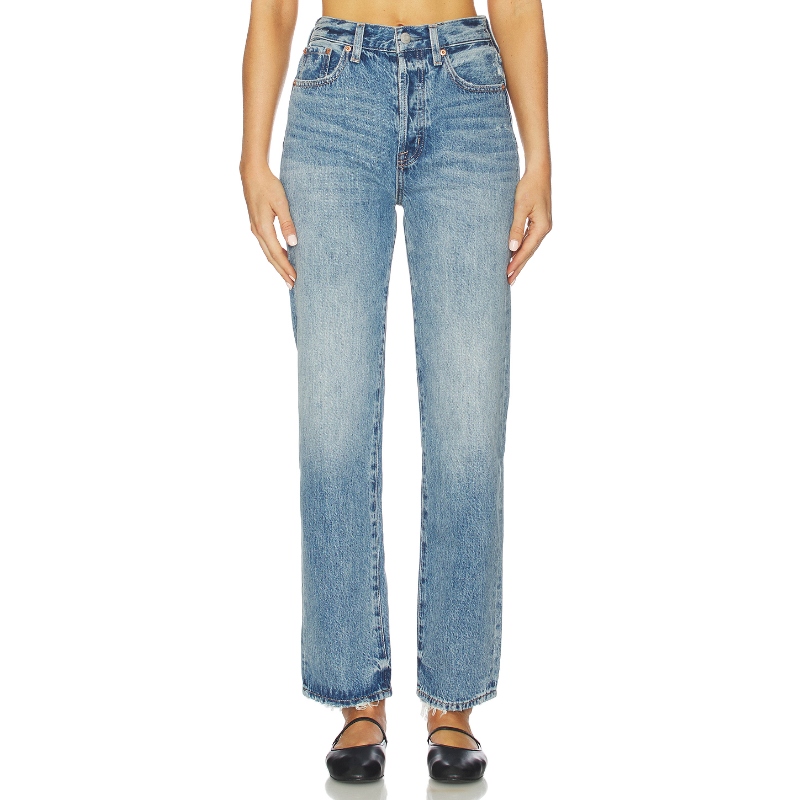 PISTOLA CASSIE 直筒 蓝色 美式复古风REVOLVE小众新款