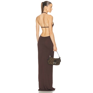 [春季新品]Eterne VIVIAN 裙子 巧克力色REVOLVE小众