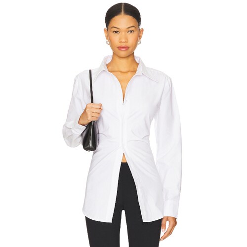 [秋冬新品]LIONESS NAOMI SHIRT 上衣 白色 REVOLVE小众新款