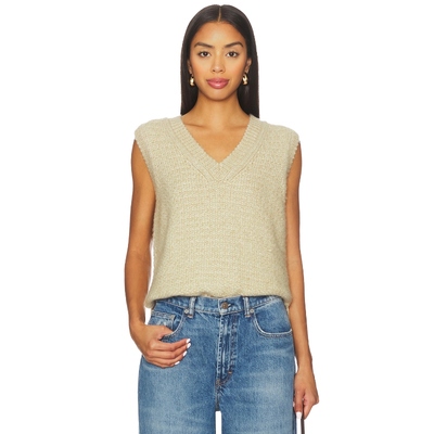 [冬季内搭]Stitches & Stripes SUZETTE 背心 米色辣妹风REVOLVE