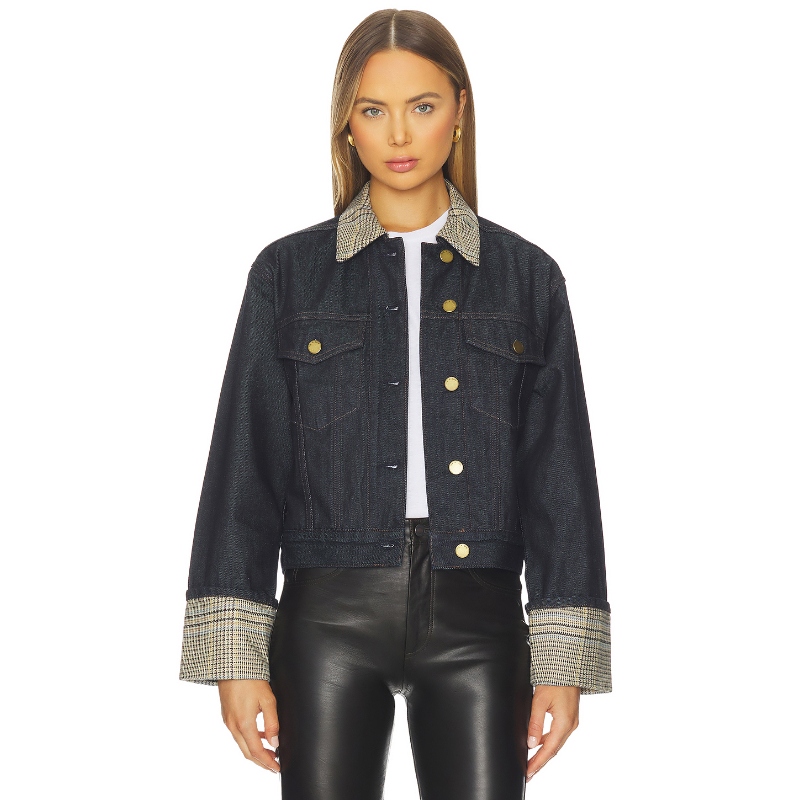 Rag & Bone HARRIET 牛仔夹克 蓝色 y2k辣妹风REVOLVE小众新款