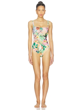 Luli Fama 一件式泳装 revolve小众新款 Pink,Green