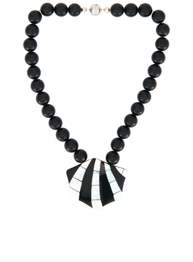Julietta MARIS 垂褶项链 黑色、白色REVOLVE小众新款