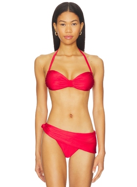 Frankies Bikinis REECE 比基尼文胸上装 红色REVOLVE小众新款