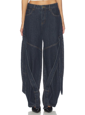 LIONESS OFFSHORE 牛仔裤 蓝色REVOLVE小众新款