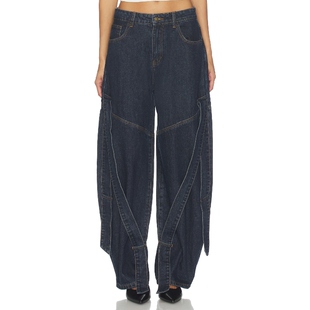 [春季新品]LIONESS OFFSHORE 牛仔裤 蓝色REVOLVE小众新款