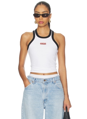 Terez 49ERS 背心上装 黑色、白色 y2k辣妹风REVOLVE小众新款