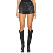 春季 短裤 新品 Understated Leather 黑色美式 休闲风REVOLVE