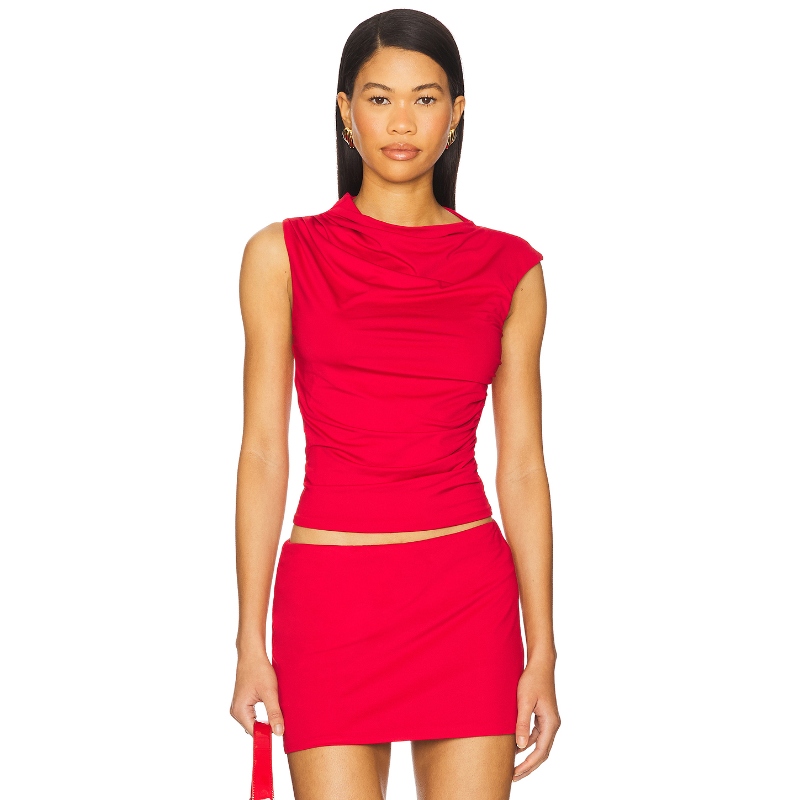 [冬季内搭]NIA MARGE 上装红色辣妹风REVOLVE小众新款