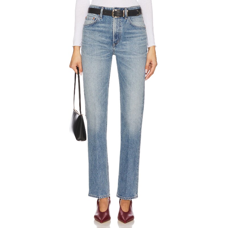 [冬季新品]Citizens of Humanity高腰直筒复古牛仔长裤REVOLVE