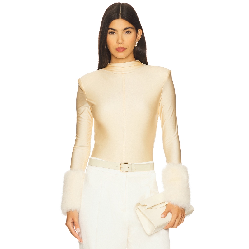 [冬季新品]Bronx and Banco 紧身服 奶油色y2k辣妹风REVOLVE