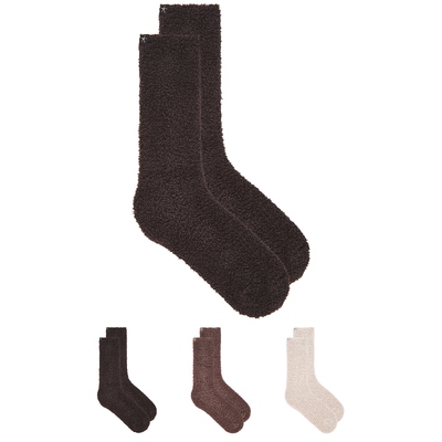 Barefoot Dreams X Revolve Cozychic 3 Pair Sock Set 棕色REVOL