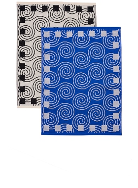 Dusen Dusen Spiral Set Dish Towels 蓝色REVOLVE小众新款