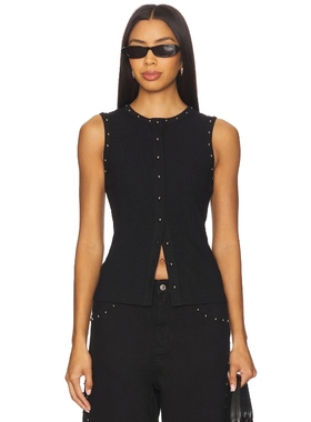 [冬季内搭]Never Fully Dressed TANK 上装黑色辣妹风REVOLVE新款