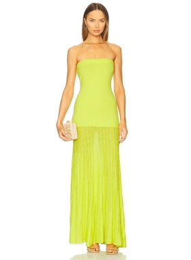 Line & Dot ARLO 管状裙 绿色REVOLVE小众新款