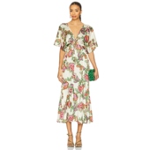 Los 连衣裙女 Angeles MISA IRENA 中长款 Cream GreenREVOLVE新