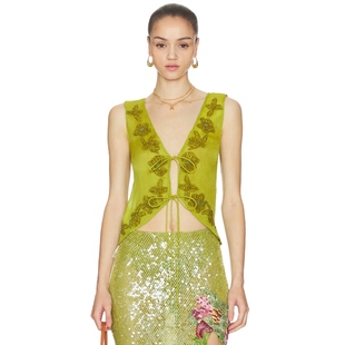 FUORI y2k辣妹风REVOLVE小众新款 TOP 绿色 上装