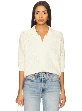 [冬季新品]Varley POLO衫静奢风半拉链长袖针织衫上衣REVOLVE小众