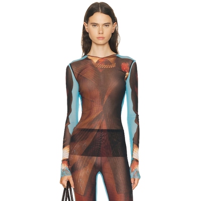 Jean Paul Gaultier TENNIS COSTUME 上装 Blue,BrownREVOLVE小众