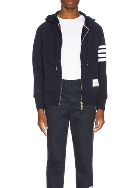 Thom Browne ENGINEERED 4 BAR ZIP 连帽衫 蓝色REVOLVE小众新款