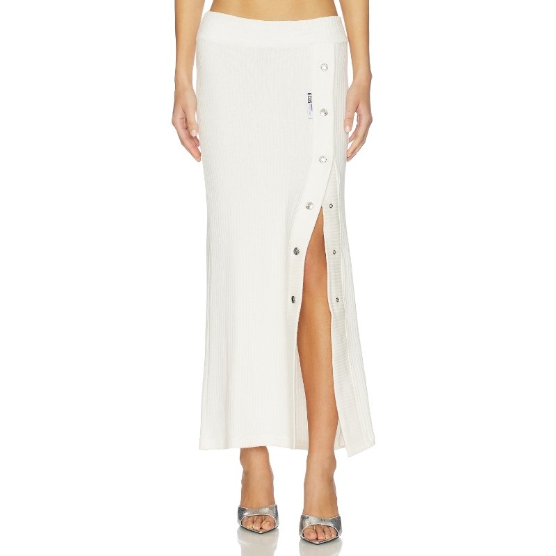 GCDS 半身裙 白色REVOLVE小众新款