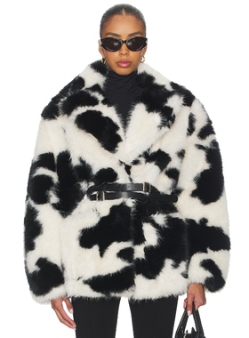 AFRM LIVINGSTON 夹克 黑色、白色 美式休闲风REVOLVE小众新款