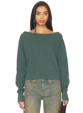 【海外直邮】Free People JESS 长袖款 绿色基础易搭内搭REVOLVE