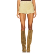 冬季 棕黄色美式 新品 ZUT 短裤 休闲复古辣妹风热裤 REVOLVE小众