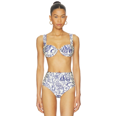 SIMKHAI Anniston Ruched Cup Bikini Top 26春夏新品 revolve小