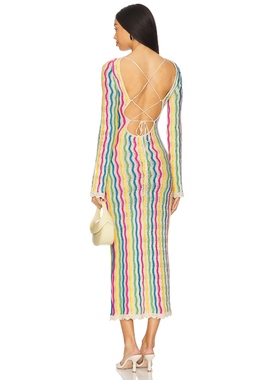 Capittana BRUNELLA 针织连衣裙保暖奶油色REVOLVE小众新款